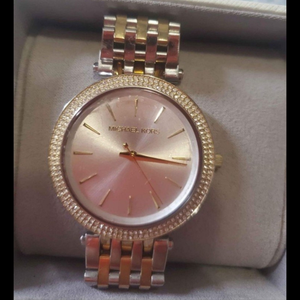 Michael kors two toned watch